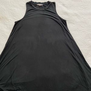 Black flowy mini dress